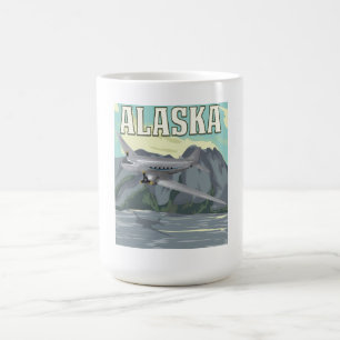 Alaska Vintage Reiseplakat Tasse