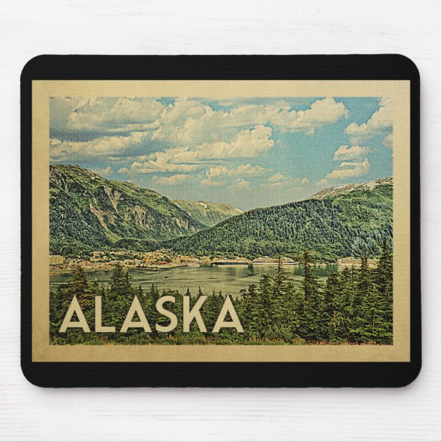 Alaska Vintage Travel Mousepad (Vorne)