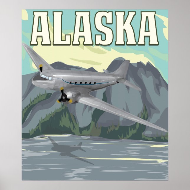 Alaska Vintage Travel Poster (Vorne)