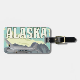 Alaska Vintage Travel Poster Gepäckanhänger
