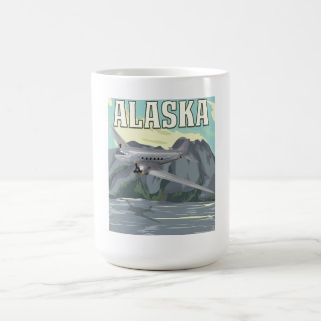 Alaska Vintage Travel Poster Tasse (Mittel)