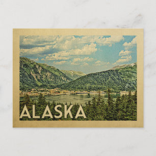 Alaska Vintage Travel Postkarte