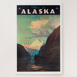 Alaska - Vintage Travel Puzzle