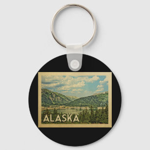 Alaska Vintage Travel Schlüsselanhänger