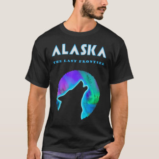 Alaska, Vollmond-kriechender wilder Wolf T-Shirt
