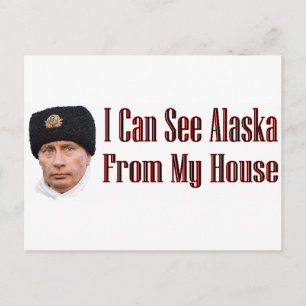 Alaska von meinem Haus Postkarte