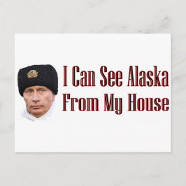 Alaska von meinem Haus Postkarte