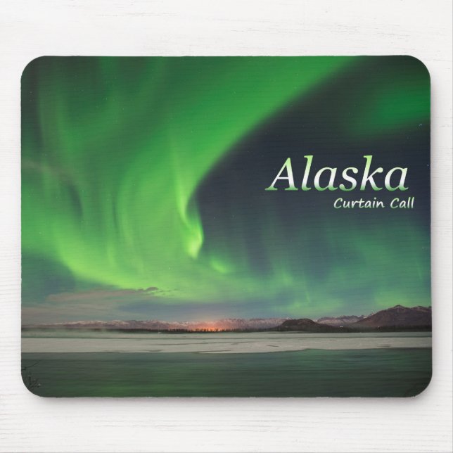 Alaska-Vorhang-Ruf Mousepad (Vorne)