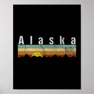 Alaska Wandern - Vintage Alaska T-Shirt Geschenk Poster