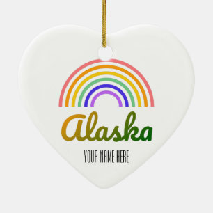 Alaska - Weihnachten - Personalisiert Keramik Ornament