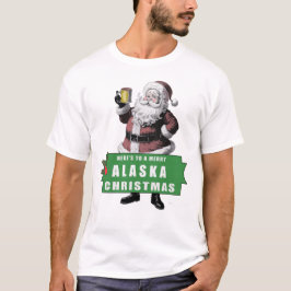 ALASKA Weihnachtsgrüße mit dem Weihnachtsmann T-Shirt