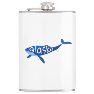 Alaska Whale Flachmann