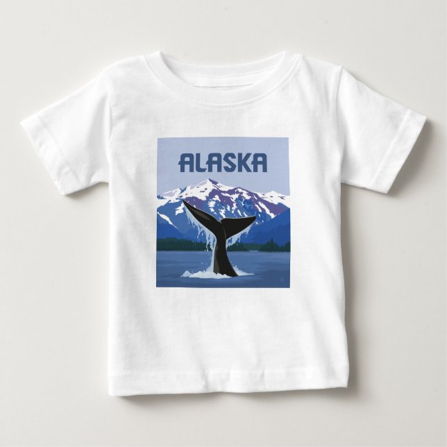 Alaska | Whale Tale Baby T-shirt (Vorderseite)