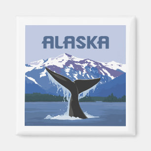 Alaska   Whale Tale Magnet