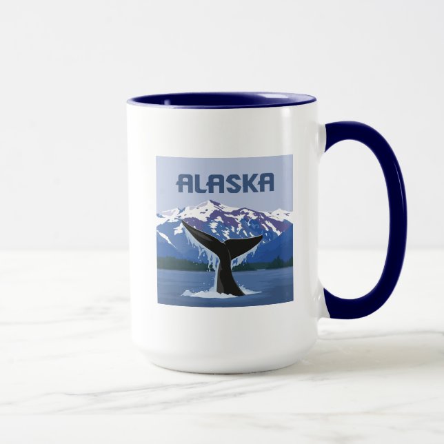 Alaska | Whale Tale Tasse (Rechts)