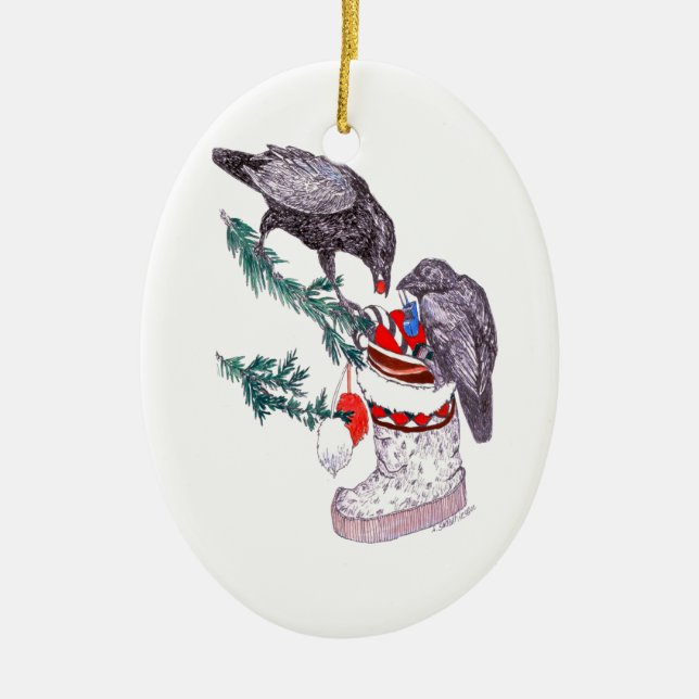 Alaska Whimsical Wildlife Christmas Ornament (Vorne)