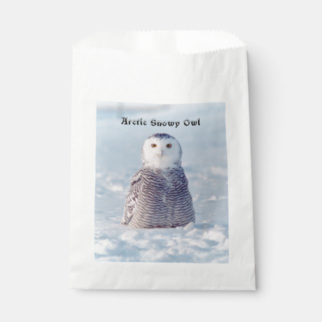Alaska Wildlife Arctic Snowy Owl Geschenktütchen (Vorderseite)