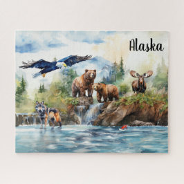 Alaska Wildlife Collage Puzzle