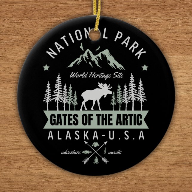 Alaska Wildlife – Gates of the Arctic Alaska Keramik Ornament (Von Creator hochgeladen)