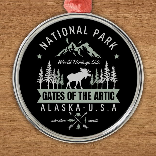 Alaska Wildlife – Gates of the Arctic National par Ornament Aus Metall (Von Creator hochgeladen)