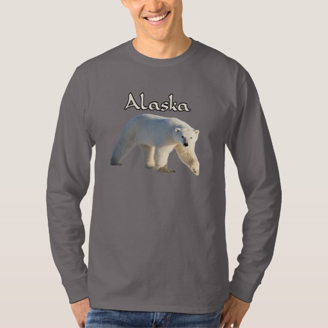 Alaska Wildlife Polar Bear Long T - Shirt (Vorderseite)