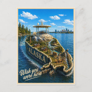Alaska   Wünschte, du wärst hier   State-Serie Postkarte