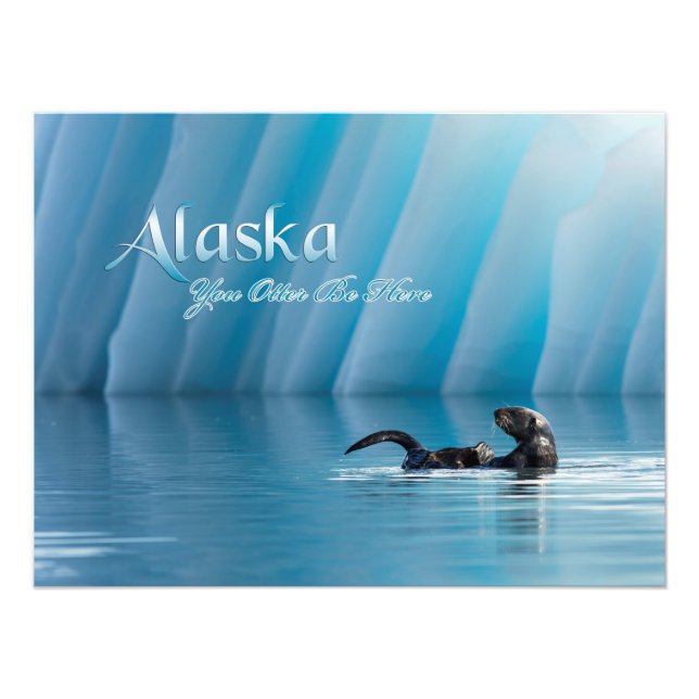 Alaska-you-Otter sind hier Fotodruck (Vorne)