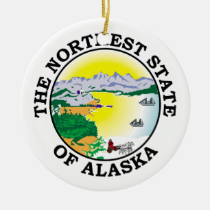 Alaska-Zeichen Keramik Ornament