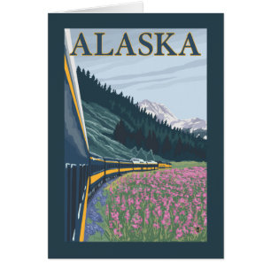 AlaskaBahn und Feuerweed Vintage Travel