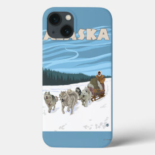 AlaskaDogsledding Vintages Reise-Plakat iPhone 13 Hülle
