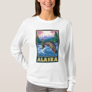 AlaskaFly Fischen-Szene T-Shirt
