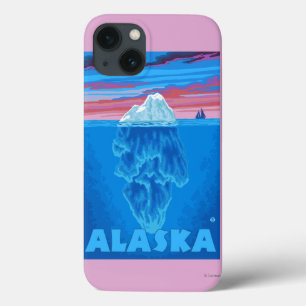 AlaskaIceberg Vintage Travel Poster Case-Mate iPhone Hülle