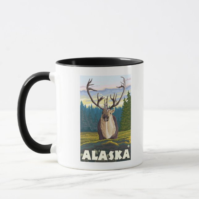AlaskaKaribik im Wilden Vintage Tasse (Links)