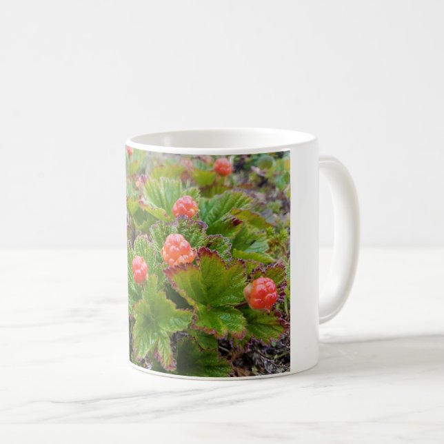 Alaskalachsbeeren Kaffeetasse (VorderseiteRechts)