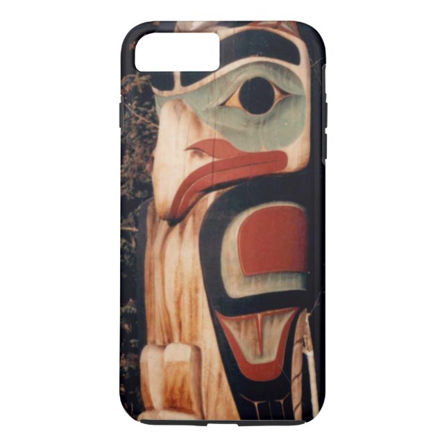 Alaskan Carved Totem Pole Case-Mate iPhone Hülle (Rückseite)