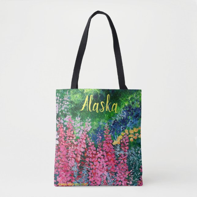 Alaskan Chick_Fireweed Tote Bag (Vorderseite)