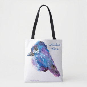 Alaskan Chick Leinwand Tote Bag