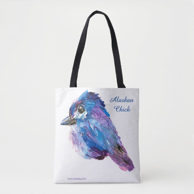Alaskan Chick Leinwand Tote Bag_Fall Fireweed auf  (Vorderseite)