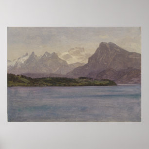 Alaskan Coast Range von Albert Bierstadt, 1889 Poster