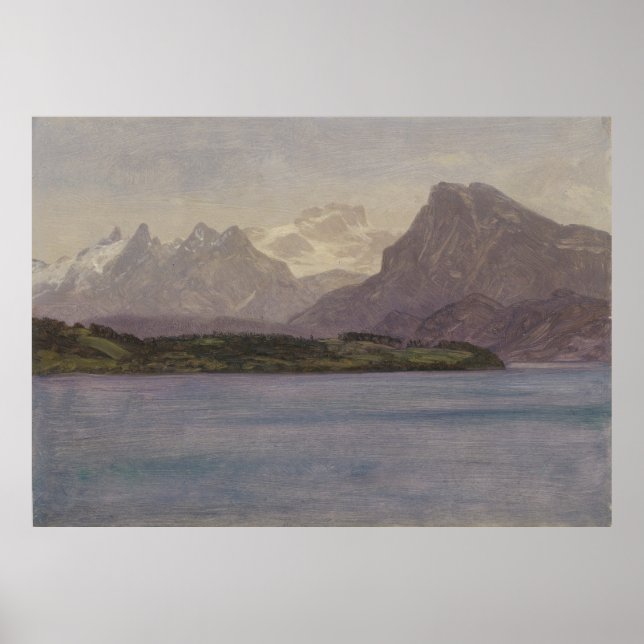 Alaskan Coast Range von Albert Bierstadt, 1889 Poster (Vorne)