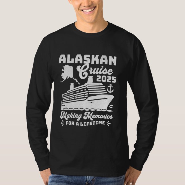 Alaskan Cruise 2025 Matching Family Group Urlaub T-Shirt (Vorderseite)