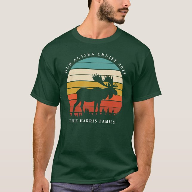 Alaskan Cruise Ship Embarking Custom T - Shirt (Vorderseite)