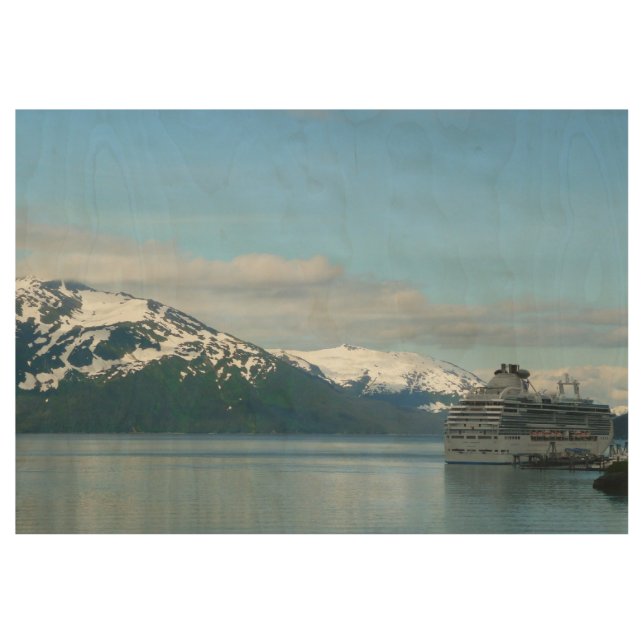Alaskan Cruise Vacation Travel Fotografie Holzposter (Vorderseite)