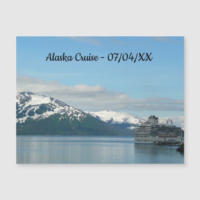 Alaskan Cruise Vacation Travel Fotografie Magnetkarte (Vorderseite)
