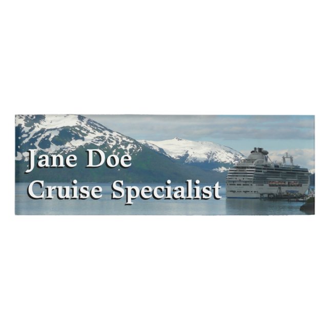 Alaskan Cruise Vacation Travel Fotografie Namenschild (Vorderseite)