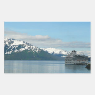 Alaskan Cruise Vacation Travel Fotografie Rechteckiger Aufkleber