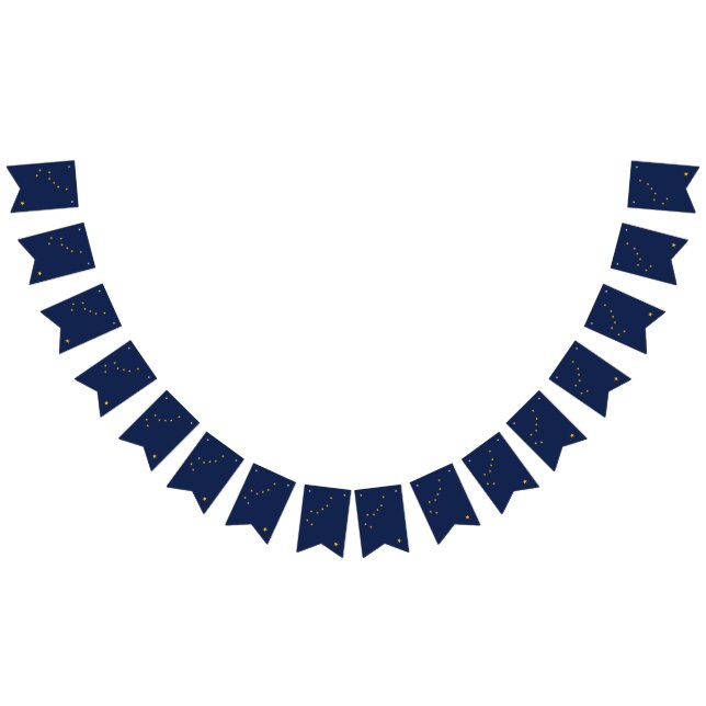 Alaskan Fahne, amerikanisches Flaggenbanner Wimpelkette (Alle)