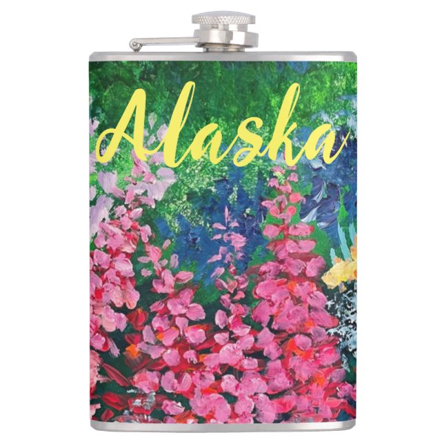 Alaskan Fireweed Flask Flachmann (Vorderseite)