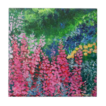 Alaskan Fireweed Keramik Tile
