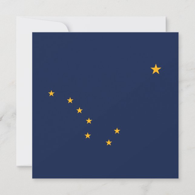 Alaskan Flag Karte (Vorderseite)